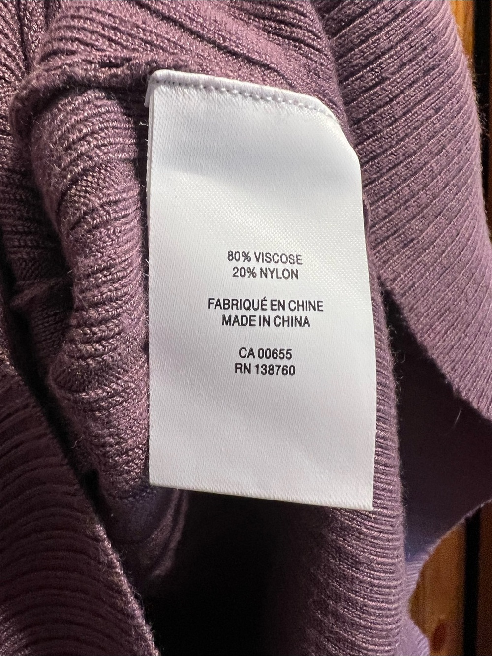 Lavender Ribbed V-Neck Button Cardigan - Picture 4 of 4
